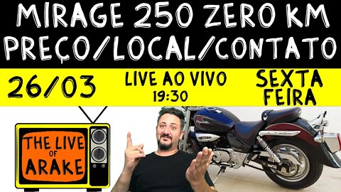 MIRAGE 250 0 KM, preço, local e contato SERÃO REVELADOS NA LIVE