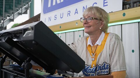 June 13, 2023 - Organist Nancy Faust Performs at Madison Mallards Game