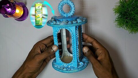 DIY LANTERN USING RECYCLED BOX AND CARDBOARD