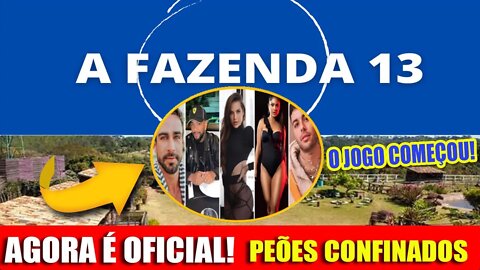 A FAZENDA 13: É OFICIAL!! O PRÉ-CONFINAMENTO DOS PEÕES JÁ INICIOU