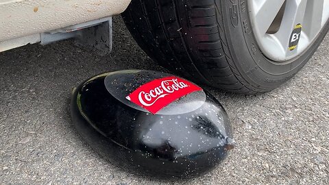 Experiment Car vs Coca Cola in Condom | Crushing crunchy & soft things by car