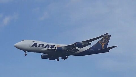 Boeing 747-400F N476MC before land in Manaus coming from Miami