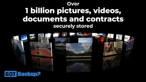 GOTBACKUP: Over 1 Billion Pictures, Videos, Documents Securely Stored