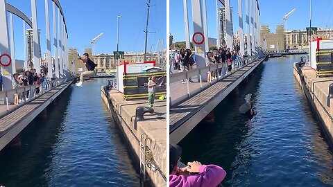 This Parkour stunt was an epic fail