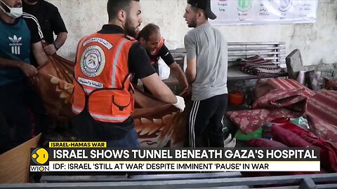 Israel-Hamas War IDF Posts Video Of Tunnel Beneath Gaza's Al Shifa Hospital #palestine #israel