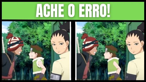 JOGO DOS 7 ERROS DE BORUTO 💥 ENCONTRE OS 7 ERROS DE BORUTO ✨ QUIZ ANIME