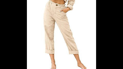 Stay classic and put-together with some wide leg white linen trousers at stvesti.com