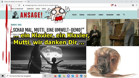 „Ein Klavier, ein Klavier, Mutti wir danken Dir, usw.!!!“ …