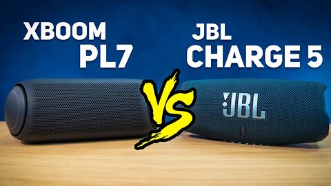 LG Xboom PL7 vs JBL Charge 5 | VALE A PENA PAGAR A MAIS?