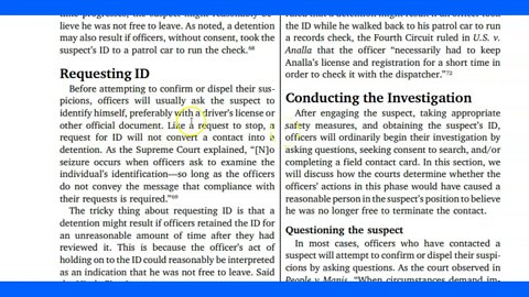 4 of 4 - Legal Updates & Understanding Lawful Contacts Detentions & Arrest - Pesky Citizen Education