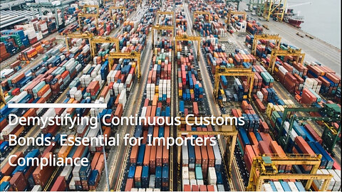 Continuous Customs Bonds Decoded: Navigating Importation Regulations