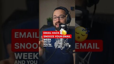Snooze Your Email in Gmail 😴 #gmail #gmailhack #productivity #productivitytips #emailtips #shorts