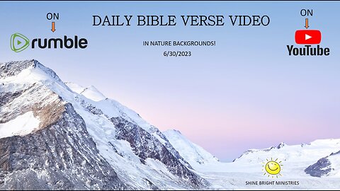 6/30/2023 BIBLE VERSE VIDEO