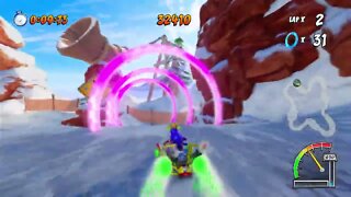 Blizzard Bluff Ring Rally Gameplay - Crash Team Racing Nitro-Fueled (Nintendo Switch)