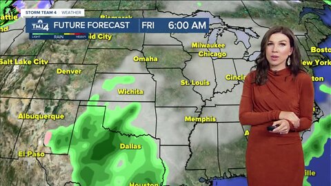 Sunny Friday, chance for rain Halloween weekend