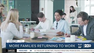 Federal data: More families have both parents returning to work