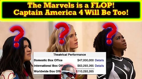 The Marvels Is An Instant FLOP! Captain America 4 Will FLOP Too! MCU Is OVER!