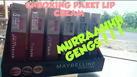 UNBOXING AND REVIEW LIP CREAM CHEAP