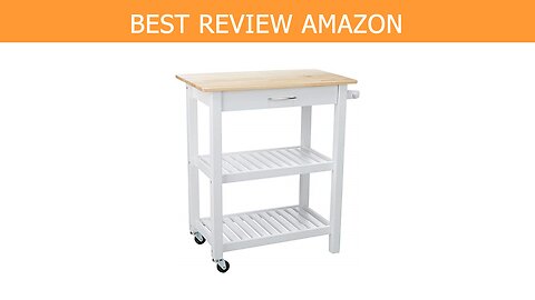 AmazonBasics Multifunction Island Kitchen Shelves Review