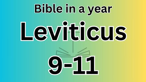 Leviticus 9-11