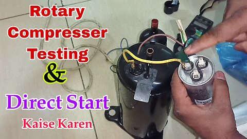 Rotary Compresser Testing And Direct Start