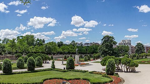 Мадрид, градината Parterre и църквата San Jerónimo el Real - галерия в 4К