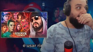 (REACT) Stranger Things (Dubladores) Vs. Mussoumano - Batalha de Rap - @Mussoumano