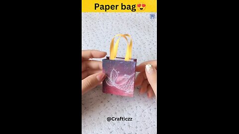 crazy paper bag #craft #papercraft #handmade #artist #tutorial #crafts #art #shorts