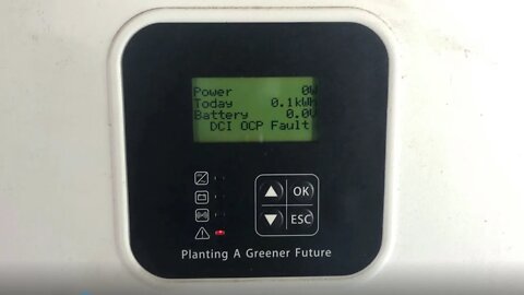 SolaX Inverter DCI OCP Fault Message