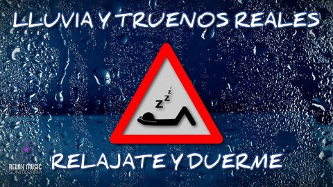 Lluvia Relajante Para Dormir - Sonido de Lluvia con Truenos 🌧 Sonidos Relajantes - LLuvia ASMR