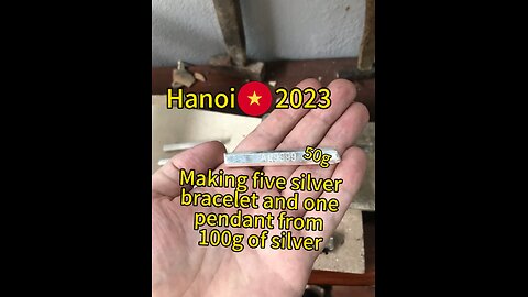 Making bracelet🇻🇳 #hansen#Silver#Bracelet#s9999#Handmade#Handmadesilverjewelry#Puresilver