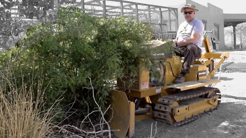 Compact Bulldozer Clearing Land! Did the Struck Meet It's Match?