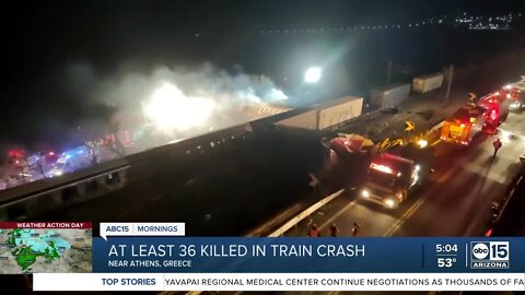 Greece train collision: At least 36 dead, 80+ injured