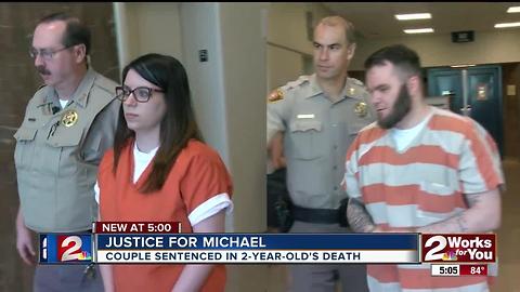 Couple sentenced in child's death