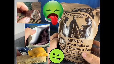 Opening a 4-Year-Old MRE and Trying Each Item: What's Edible and What's Not? #mre #militaria #sos