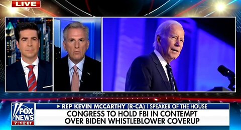 Speaker McCarthy: FBI Director Will Be Held In Contempt If He Doesn't Hand Over Biden Docs