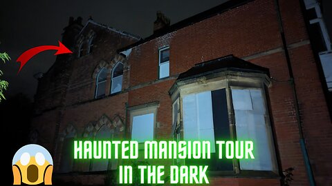 Haunted mansion tour in the dark