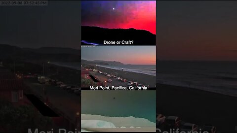 Captured on Webcam at Mori Point, Pacifica, California - Drone or Something Else?