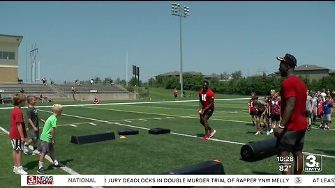 'The Camp' before fall camp: Husker, Elkhorn South alum Brown hosts annual camp