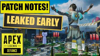 Leaked Apex Legends Defiance Patch Notes!