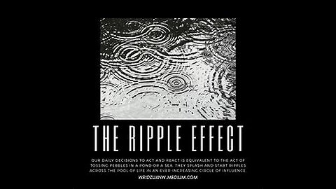 The ripple effect we need everywhere.