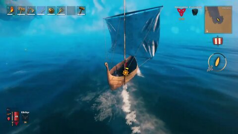 Valheim - Mod Attack on titans - finalmente saiu o segundo barco e descobri um local inesperado.