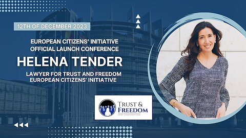 HELENA TENDER speech, lawyer for the initiative at Official Launch of Trust and Freedom initiative