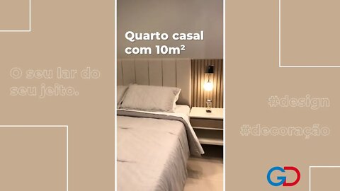 QUARTO DE CASAL 10M² COMPLETO (ANTES VS DEPOIS)