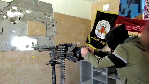 Al-Quds Brigade Trying Out Their Machine Gun