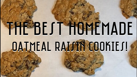 Homemade Oatmeal Raisin Cookies