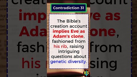 Contradiction 31 #shorts #religion #god #BibleFacts #ReligionDebate #atheist #dawkins #biblical