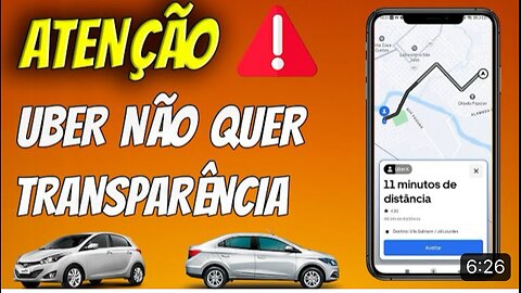 UBER NÃO MOSTRA INFORMAÇÕES DA CORRIDA | Não querem Transparência