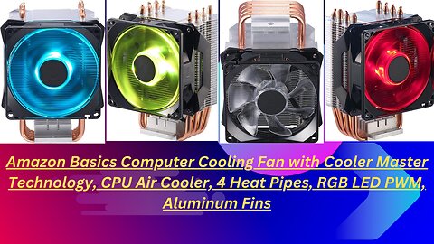 Amazon Basics Computer Cooling Fan with Cooler