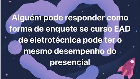 ELETROTÉCNICA EAD ou PRESENCIAL?